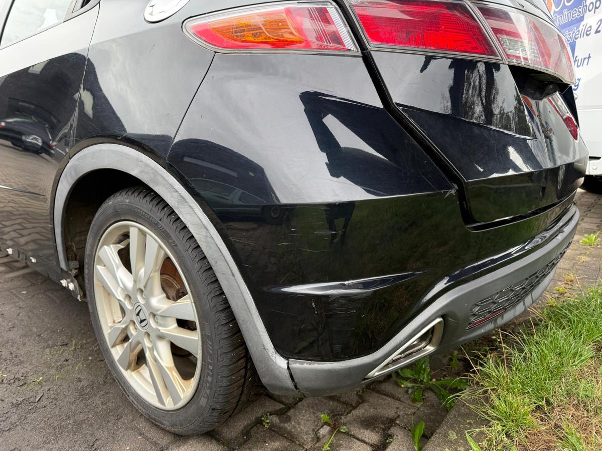 Honda Civic FK2 VIII original Stoßstange Stoßfänger hinten B92P Nighthawk Black BJ09